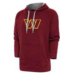 Antigua Victory Chenille Pullover Hoodie - Washington Commanders Hoodies