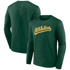 Green Athletics Wordmark Long Sleeve T-Shirt