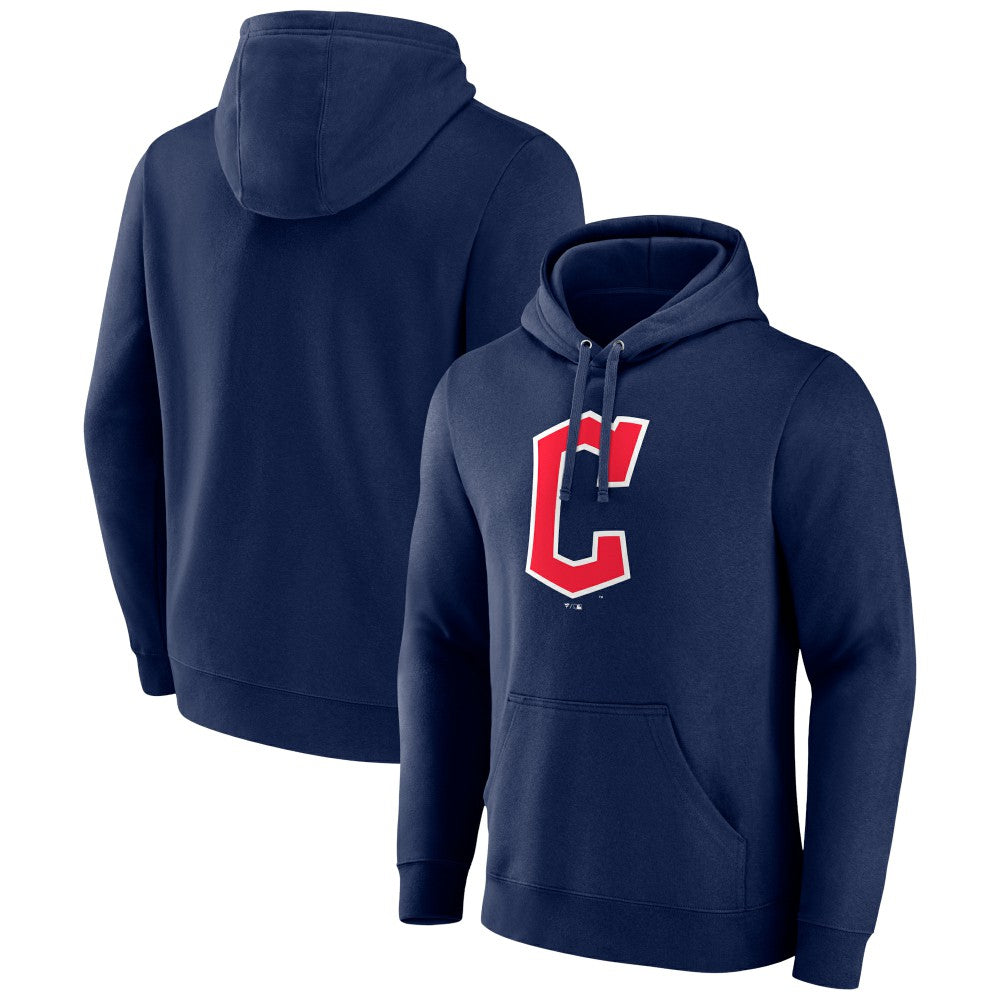 Navy Cleveland Guardians Official Wordmark Pullover Hoodie