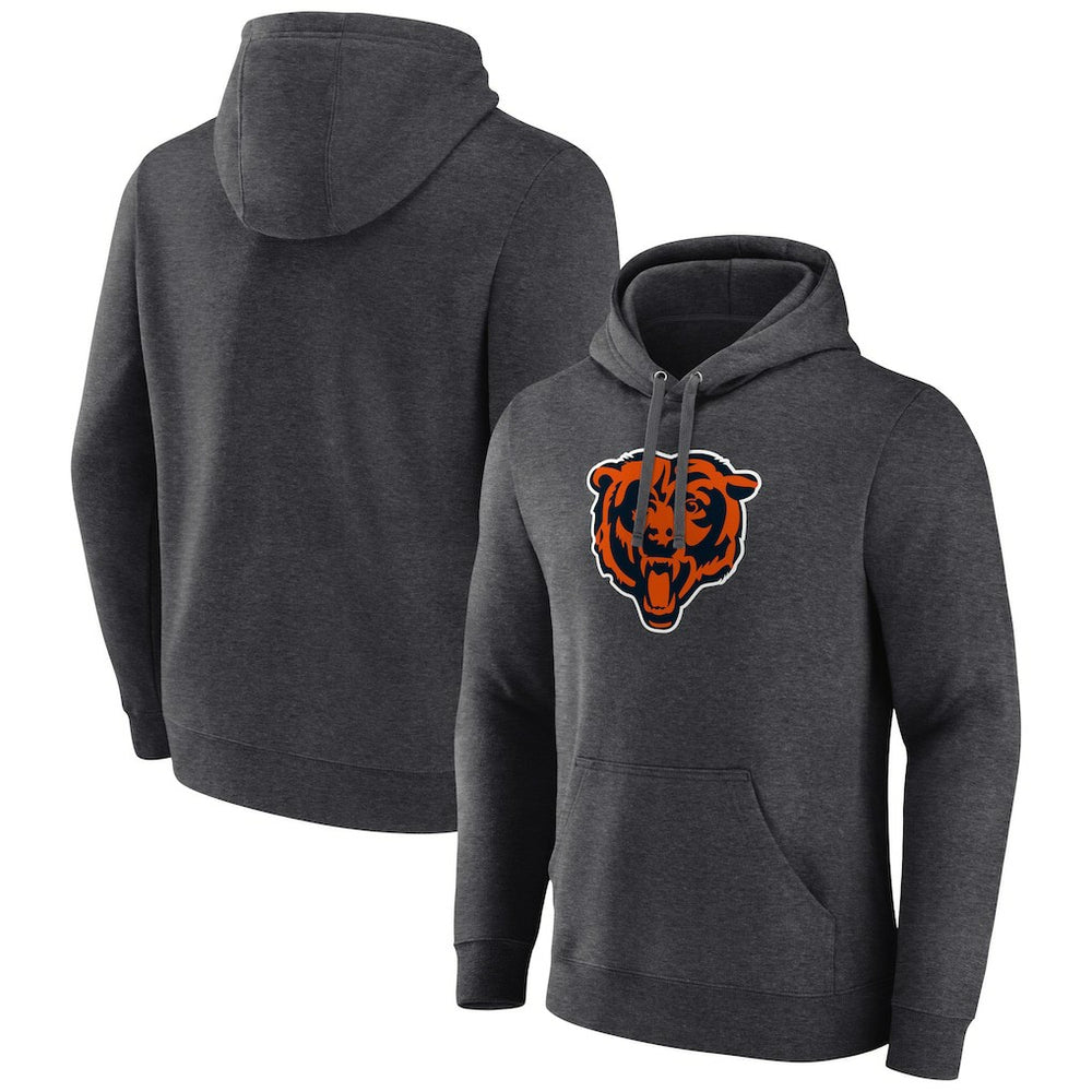 Primary Team Logo Fitted Pullover Hoodie - Chicago Bears Hoodies