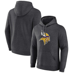 Primary Team Logo Fitted Pullover Hoodie - Minnesota Vikings Hoodies