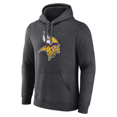 Primary Team Logo Fitted Pullover Hoodie - Minnesota Vikings Hoodies