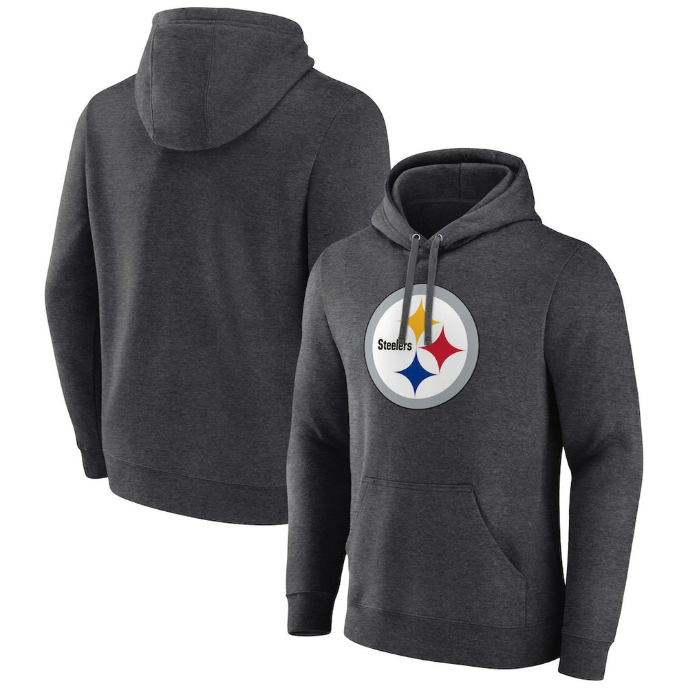Primary Team Logo Fitted Pullover Hoodie - Pittsburgh Steelers Hoodies