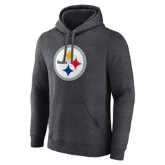 Primary Team Logo Fitted Pullover Hoodie - Pittsburgh Steelers Hoodies