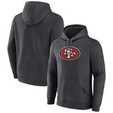 Primary Team Logo Fitted Pullover Hoodie - San Francisco 49ers Hoodies