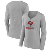 Women's Logo Team Lockup Long Sleeve V-Neck T-Shirt - Tampa Bay Buccaneers T-shirts