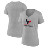 Women's Logo Team Lockup V-Neck T-Shirt - Houston Texans T-shirts