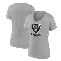 Women's Logo Team Lockup V-Neck T-Shirt - Las Vegas Raiders T-shirts
