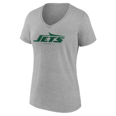 Women's Logo Team Lockup V-Neck T-Shirt - New York Jets T-shirts