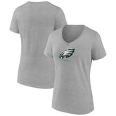 Women's Logo Team Lockup V-Neck T-Shirt - Philadelphia Eagles T-shirts