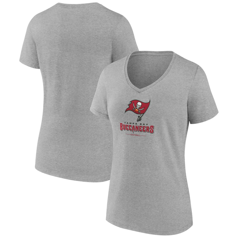 Women's Logo Team Lockup V-Neck T-Shirt - Tampa Bay Buccaneers T-shirts
