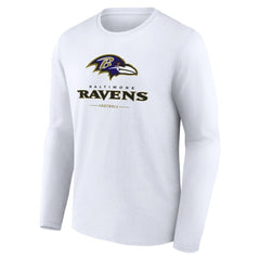 Logo Team Lockup Long Sleeve T-Shirt - Baltimore Ravens T-shirts