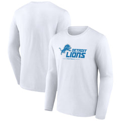 Logo Team Lockup Long Sleeve T-Shirt - Detroit Lions T-shirts