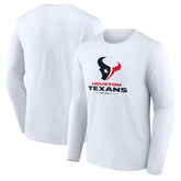 Logo Team Lockup Long Sleeve T-Shirt - Houston Texans T-shirts