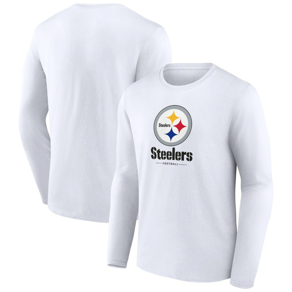 Logo Team Lockup Long Sleeve T-Shirt - Pittsburgh Steelers T-shirts