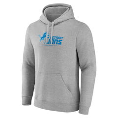 Primary Logo Team Lockup Fitted Pullover Hoodie - Detroit Lions Hoodies
