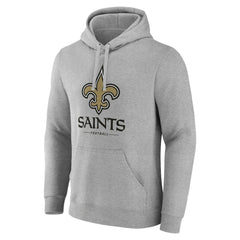 Primary Logo Team Lockup Fitted Pullover Hoodie - New Orleans Saints Hoodies