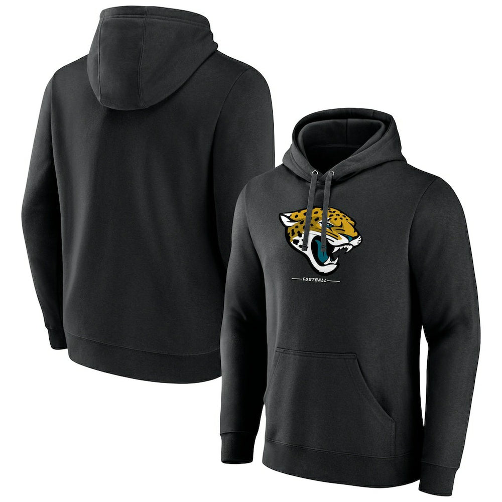 Logo Team Lockup Fitted Pullover Hoodie - Jacksonville Jaguars Hoodies