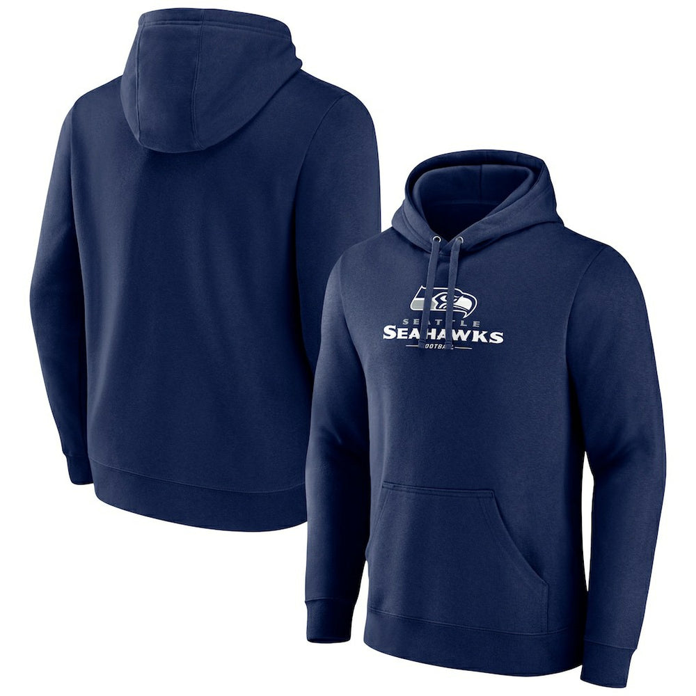 Logo Team Lockup Fitted Pullover Hoodie - Seattle Seahawks Hoodies