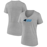 Women's Logo Team Lockup V-Neck T-Shirt - Carolina Panthers T-shirts