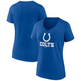 Women's Logo Team Lockup V-Neck T-Shirt - Indianapolis Colts T-shirts