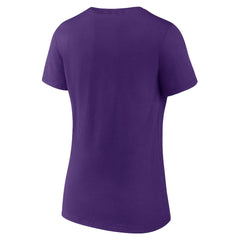 Women's Logo Team Lockup V-Neck T-Shirt - Minnesota Vikings T-shirts