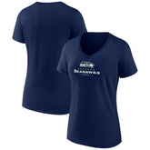 Women's Logo Team Lockup V-Neck T-Shirt - Seattle Seahawks T-shirts