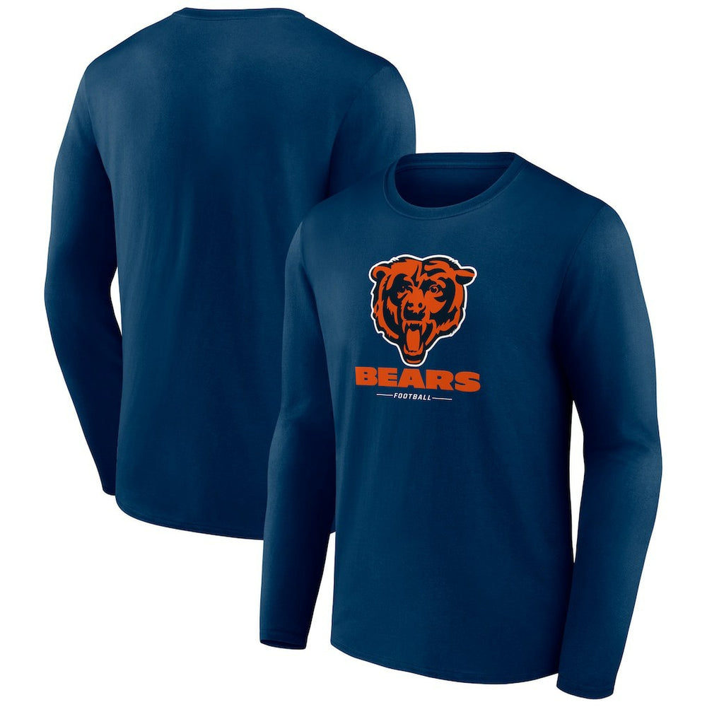 Logo Team Lockup Long Sleeve T-Shirt - Chicago Bears T-shirts