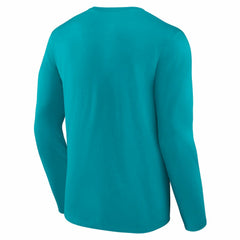 Logo Team Lockup Long Sleeve T-Shirt - Miami Dolphins T-shirts