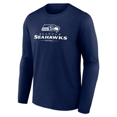 Logo Team Lockup Long Sleeve T-Shirt - Seattle Seahawks T-shirts