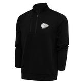 Antigua Metallic Logo Generation Quarter-Zip Pullover Top - Kansas City Chiefs Pullover