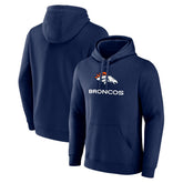 Logo Team Lockup Fitted Pullover Hoodie - Denver Broncos Hoodies