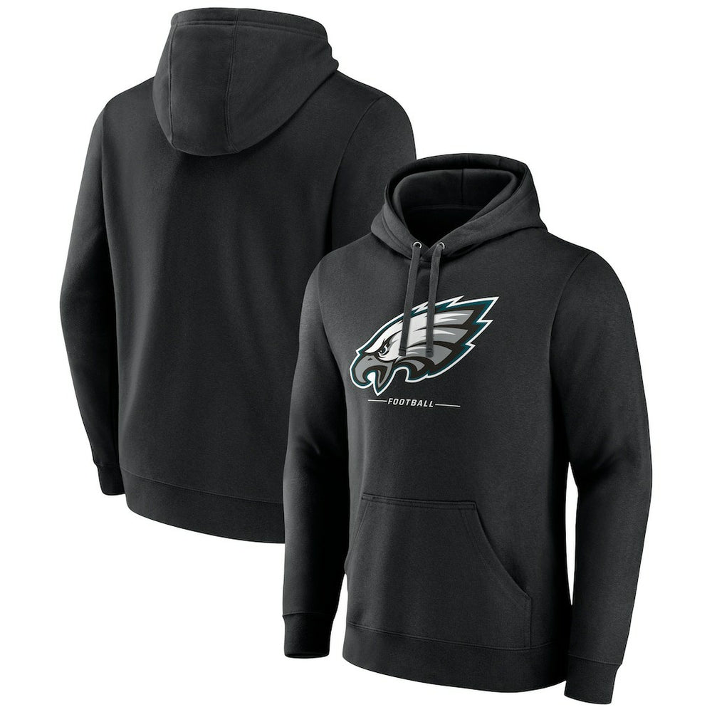 Logo Team Lockup Fitted Pullover Hoodie - Philadelphia Eagles Hoodies