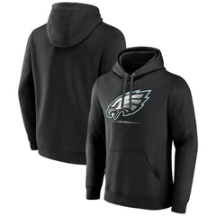 Logo Team Lockup Fitted Pullover Hoodie - Philadelphia Eagles Hoodies