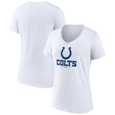 Women's Logo Team Lockup V-Neck T-Shirt - Indianapolis Colts T-shirts
