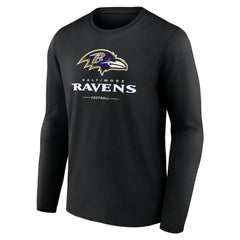 Logo Team Lockup Long Sleeve T-Shirt - Baltimore Ravens T-shirts