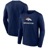 Logo Team Lockup Long Sleeve T-Shirt - Denver Broncos T-shirts