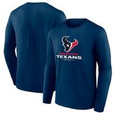 Logo Team Lockup Long Sleeve T-Shirt - Houston Texans T-shirts
