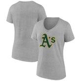 Gray Athletics Women's Official Logo V-Neck T-Shirt