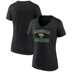 Women's Victory Arch Team V-Neck T-Shirt - Jacksonville Jaguars T-shirts