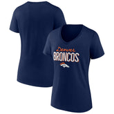 Women's Nostalgia V-Neck T-Shirt - Denver Broncos T-shirts