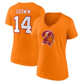Chris Godwin Women's Throwback Player Icon Name & Number T-Shirt - Tampa Bay Buccaneers T-shirts