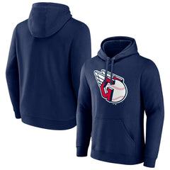 Navy Cleveland Guardians Official Logo Pullover Hoodie
