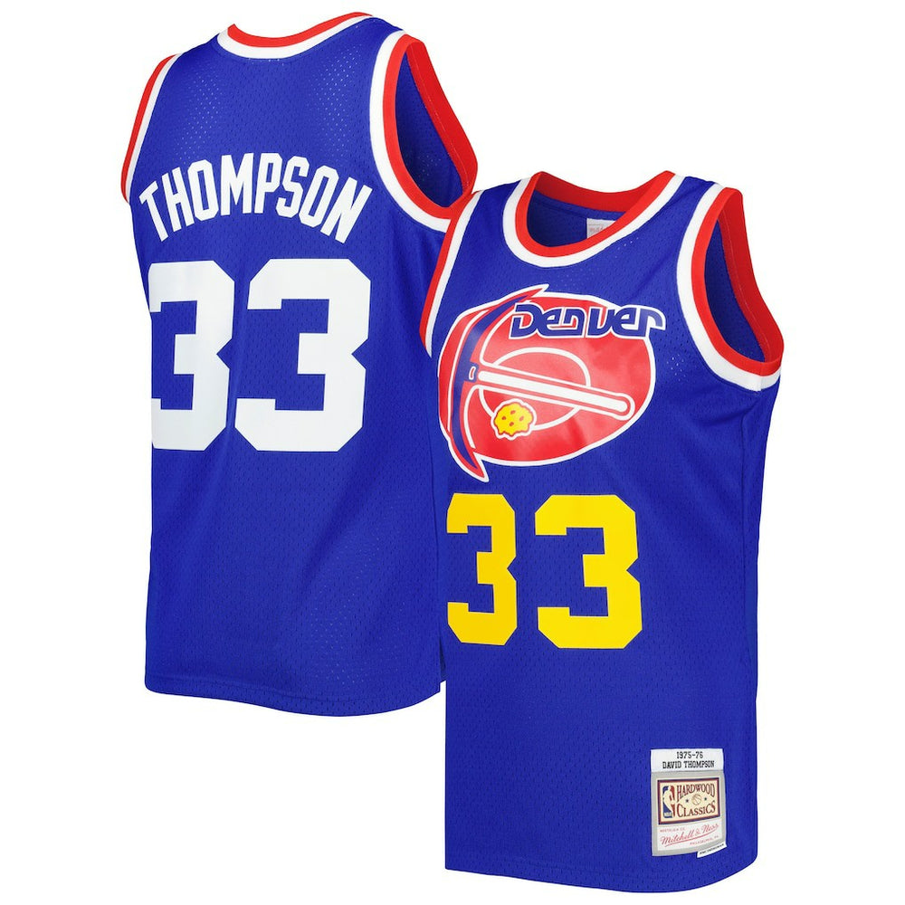 Mitchell & Ness David Thompson Denver Nuggets Hardwood Classics 1975/76 Swingman Jersey sale