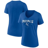 Royal Kansas City Royals Women's Live For It Team V-Neck T-Shirt