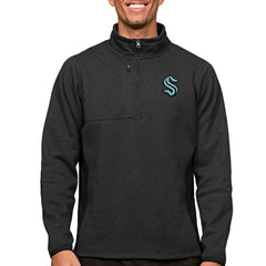 NHL Seattle Kraken Antigua Course Quarter-Zip Pullover Top