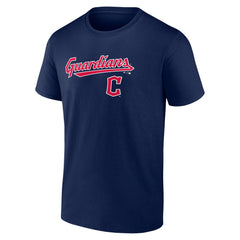 Navy Cleveland Guardians Team Lockup T-Shirt