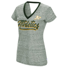 Green Athletics Touch Women's Halftime Back Wrap Top V-Neck T-Shirt