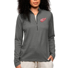 NHL Detroit Red Wings Antigua Women's Epic Quarter-Zip Pullover Top