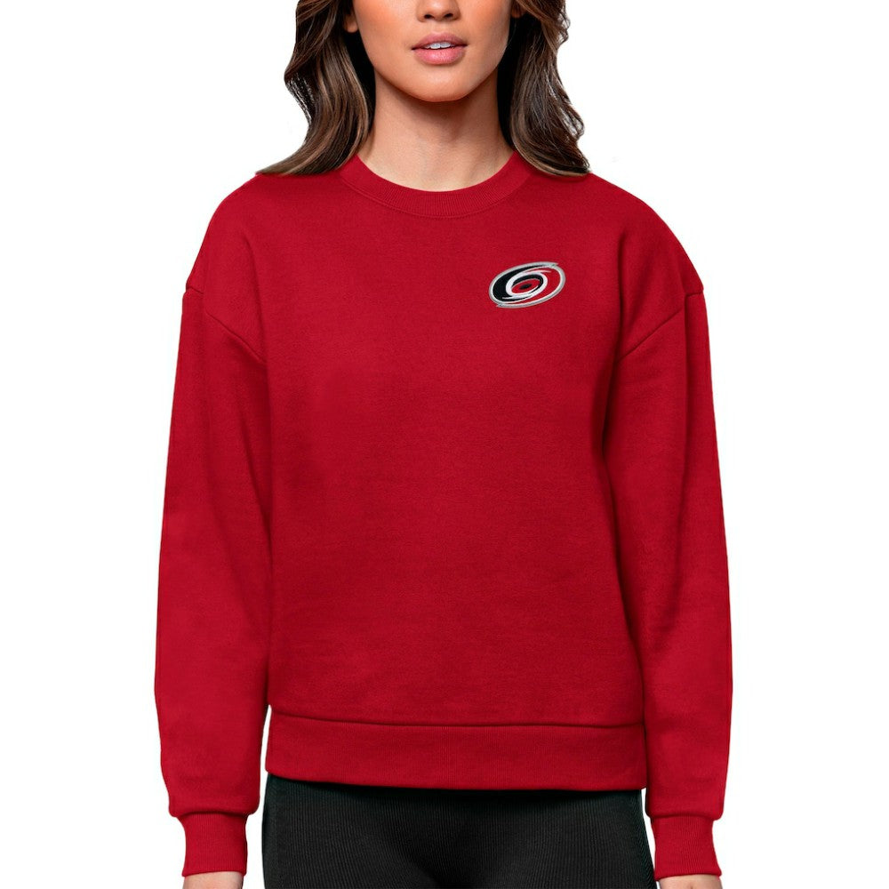 NHL Carolina Hurricanes Antigua Women's Victory Crewneck Pullover Sweatshirt